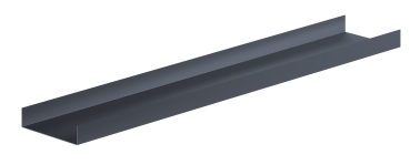 U- Profil 20 x 85 x 20mm Aluminium anthrazit Länge 1,25 Meter